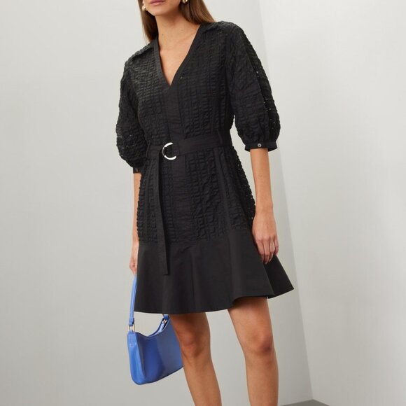3.1 Phillip Lim Black Puff Sleeve Dress - Picture 6 of 7